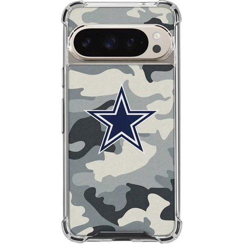 NFL Dallas Cowboys Camo Pixel 9/9 Pro Clear Case